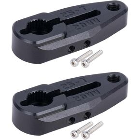 RC Clamping 25t Servo Horn 20mm 24mm 7075 Aluminium لـ Protek Savox Servo 1/10 Arrma Buggy Granite Raider VPS02412 أجزاء خيار السيارة/الشاحنة (25T 20mm 2pcs) in Kuwait