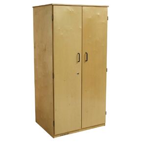 Childcraft Locking 2-Door Storage Unit, Wooden, 29-3/4 x 23 x 60 Inches