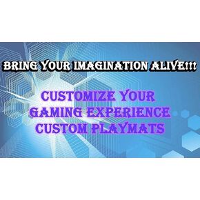 Custom Playmat 14'' x 24'' Your Design Printed Any Image Tournament and Card Game Legal