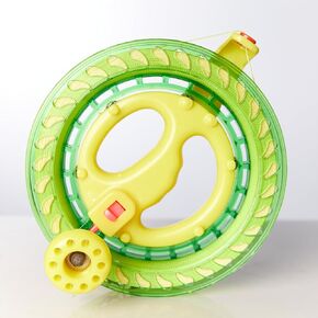 [HYBIZEJZ] Kite Reel with Locking Mechanism - Heavy Duty Hand Crank Line Winder for All Kite Types, Includes 400m Durable String & Quick-Release Connector (Kids/Adults) 8"