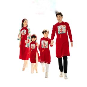 A7 Family Ao dai Vietnam Vietnamese Traditional Ao Dai For Women, Ao Dai For Women, Vietnamese Dress For Women, Ao Dai Dress For Women ao dai Tet Lunar New Year (Boy-10)
