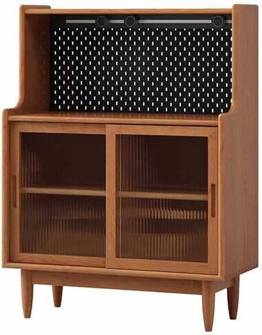 Sideboard Cabinet Fashion Simple Solid Wood Dining Sideboard Home Restaurant Wall Tea Cabinet Storage Cabinet Sideboard Cabinet with Drawers(A) in Kuwait