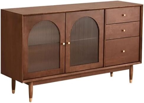 خزانة الجانبية Nordic Retro Solid Wood Dining Sideboard بسيطة المنزل مجلس الوزراء غرفة المعيش in Saudi Arabia