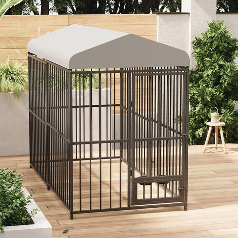 10x10x6FT Large Dog Kennel Outside Dog Playpen Outdoor Dog Enclosures with UV-Resistant Waterproof Roof Covered Dog House Outdoor,Lock,for Medium and Large Dogs,Easy Assembly in Saudi Arabia