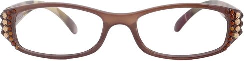 Rosie Bling Reading Glasses Women W (Light Colorado and Copper) Genuine European Crystals (Brown) NY Fifth Avenue (+2.50) in Saudi Arabia