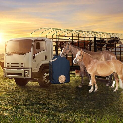 2 Pcs Hay Bags for Horse, Large Capacity Feeding Bag, Goat Hay Feeder, Hay Nets for Sheep, Open Feed Hole Hay Feeder for Slow Feeding in Saudi Arabia