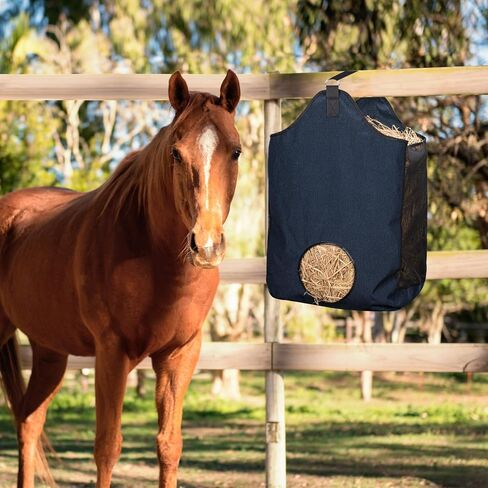 2 Pcs Hay Bags for Horse, Large Capacity Feeding Bag, Goat Hay Feeder, Hay Nets for Sheep, Open Feed Hole Hay Feeder for Slow Feeding in Saudi Arabia