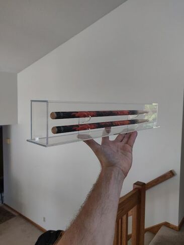 Drumstick Display Case Single Double Triple Quad Options (Double Drumstick Display Case) in Saudi Arabia