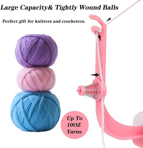 Sonhomay Electric Yarn Winder, Stepless Speed Automatic Yarn Ball Winder for Knitters & Crocheters, Automatic Yarn Spinner Wool Winder Make Neat 10 oz Yarn Cake Helper for Knitting Enthusiast in Kuwait