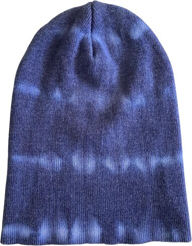 Shibori Indigo Tie Dye Beanie Hat, Men, Women, Teen in Saudi Arabia