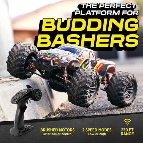 LAEGENDARY Remote Control Car, Hobby Grade RC Car 1:10 Scale Brushed Motor with Two Batteries, 4x4 Off-Road Waterproof RC Truck, Fast RC Cars for Adults, RC Cars, Remote Control Truck in Saudi Arabia