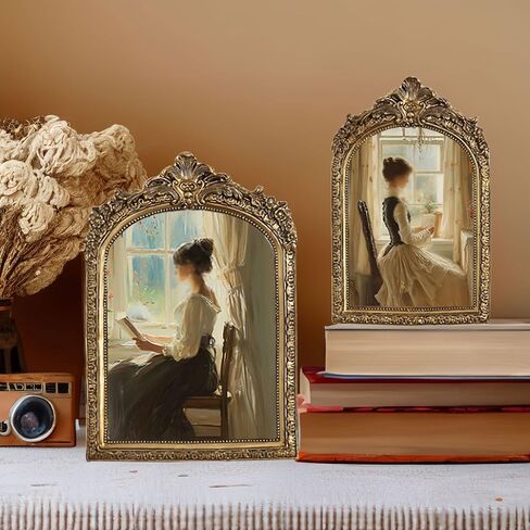 VPMQFL Retro Photo Frame Creative Display Table Resin Photo Frame Old Picture Frame Decoration(7in(12 * 17cm)) in Saudi Arabia