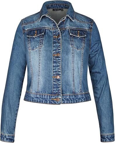 City Chic Women's Apparel Womens Jkt Denim Classic JKT DENIM CLASSIC in Saudi Arabia