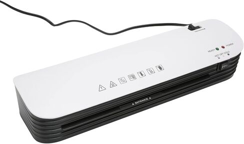 Keenso Professional 9in Hot Cold Laminator Fast Preheat ABS Anti Jam Laminating Machine for Office Business Card Poster (US Plug 100‑120V) in Saudi Arabia