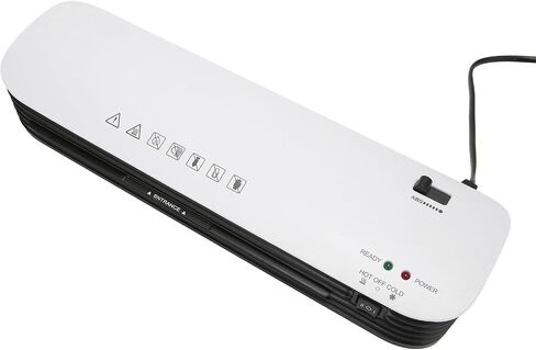 Keenso Professional 9in Hot Cold Laminator Fast Preheat ABS Anti Jam Laminating Machine for Office Business Card Poster (US Plug 100‑120V) in Saudi Arabia