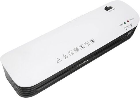 Keenso Professional 9in Hot Cold Laminator Fast Preheat ABS Anti Jam Laminating Machine for Office Business Card Poster (US Plug 100‑120V) in Saudi Arabia
