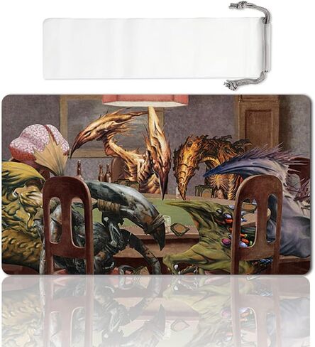 Board Game TCG Playmat Table Mats Games Size 60X35 cm Mousepad Compatible for MTG RPG CCG Trading Card Game Play mats (SLIVERS-Playing-Poker) in Saudi Arabia