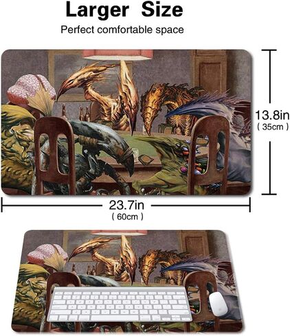 Board Game TCG Playmat Table Mats Games Size 60X35 cm Mousepad Compatible for MTG RPG CCG Trading Card Game Play mats (SLIVERS-Playing-Poker) in Saudi Arabia