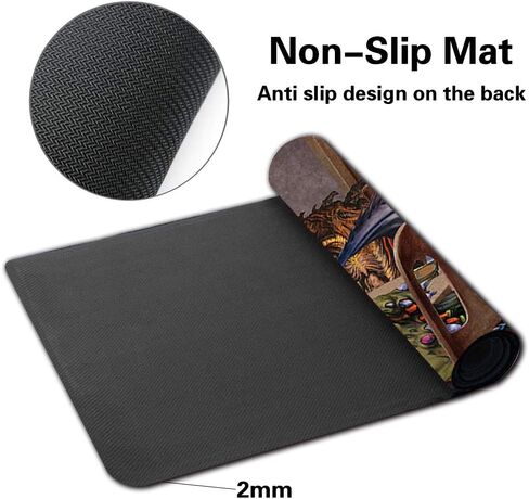 Board Game TCG Playmat Table Mats Games Size 60X35 cm Mousepad Compatible for MTG RPG CCG Trading Card Game Play mats (SLIVERS-Playing-Poker) in Saudi Arabia