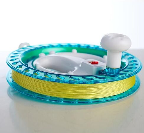 [HYBIZEJZ] Kite Reel with Locking Mechanism - Heavy Duty Hand Crank Line Winder for All Kite Types, Includes 400m Durable String & Quick-Release Connector (Kids/Adults) 8" in Saudi Arabia