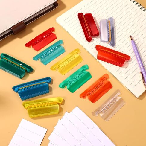 60pcs Hanging File Folder Tabs, Colored Transparent Plastic File Folder Labels with Blank Paper Inserts for Office Organization & Quick Document Identification in Kuwait
