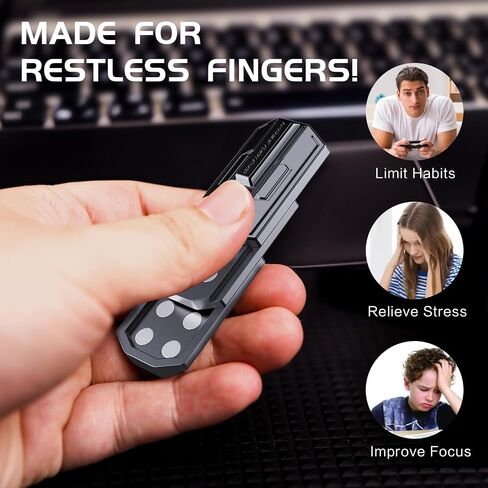 INNÔPLUS Fidget Slider, Fidget Toys Adults Metal Magnetic Fidgets Desk Toys, Cool EDC Gadgets Anxiety Stress Relief Toys, ADHD Tools for Adults, Mens Gifts for Him & Dad, Boyfriend in Saudi Arabia