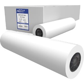 Alliance Wide Format Paper 24" x 300’ CAD Rolls 92 Bright, 24lb - 2 Rolls Per Carton - Ink Jet Bond Rolls with 2" Core