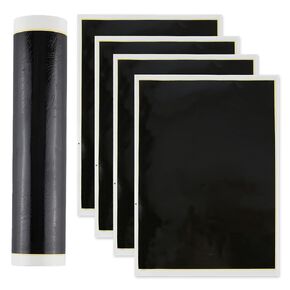 NICENEEDED 5 PCS Laser Engraving Marking Paper, 10.6"x 15" Black Laser Dimming Paper Laser Engraving Test Focus Paper, Laser Engraving Material for Glass Metal Ceramics DIY Crafts