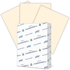 Hammermill Colored Paper, 20 lb Cherry Printer Paper, 8.5 x 11-10 Ream (5,000 Sheets) - Made in the USA, Pastel Paper, 102210C