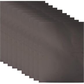 NICENEEDED 10 PCS Laser Engraving Marking Paper, 8 x 11 Inch Black Laser Dimming Paper Laser Engraving Test Focus Paper, Laser Marking Paper for Ceramics Glass Metal Laser Cutting and Engraving
