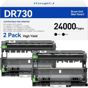 DR730 Drum Unit (Not Toner) 2-Pack Compatible Replacement for Brother DR-730 Imaging Drum MFC-L2710DW MFC-L2750DW DCP-L2550DW HL-L2350DW HL-L2395DW HL-L2370DW HL-L2390DW MFC-L2690DW HL-L2325DW Printer