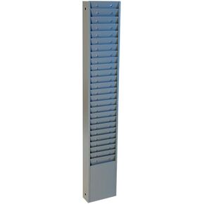 Time Card Rack, Wall Mounted Organizer, 24""W x 18""D x 36""H, Standard (Pack of 4)