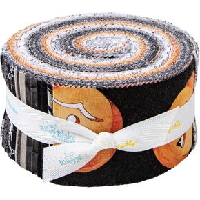 J Wecker Frisch Pumpkin Patch Rolie Polie 40 2.5 بوصة Strips Jelly Roll Riley Blake RP-14570-40