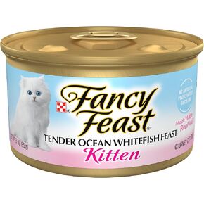 Purina Fancy Feast Tender Ocean Whitefish Feast Wet Kitten Food - (Pack of 24) 3 oz. Cans