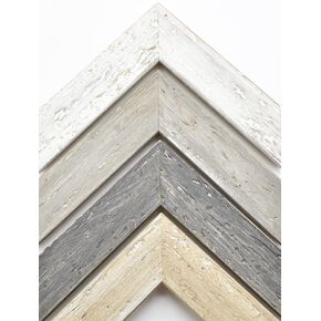 Flat Driftwood Picture Frame, Handcrafted Tropical Custom Frames For Wall Art Posters And More, Natural Wood With Premium Acrylic Cover For Wall Hanging (12 x 12, Dark Grey)