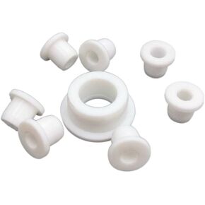 White 5mm to 28mm Round Hollow Silicone Rubber Grommet Hole Plug Wire Cable Wiring Protect Bushes O-Rings Sealed Gasket (Color : White, Size : 9mm(Bore 5mm)-5pcs)