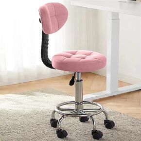 Office Drafting Chair with Back Support and Footrest Multi-Purpose Office Desk Chair, Home Chair Thick Seat Cushion for Home Bar Kitchen Shop