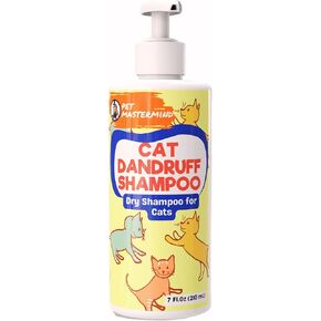 Cat Dandruff Shampoo - Waterless, Unscented Dry Cat Shampoo - No Rinse Required, Trusted Solution for Cat Dandruff