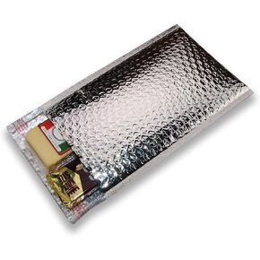 100 pcs 8x11 Metallic Glamour Cool Shield Thermal Bubble Mailers by ZebraPack