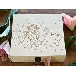 Scorpio Zodiac Box, Wooden Box, Astrology Gifts, Zodiac Sign Box, Scorpio Gifts, Zodiac Gifts, Keepsake Box, Treasure Box, Engraved Box