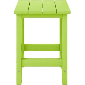 WestinTrends Malibu Kids Outdoor Patio Furniture HDPE Adirondack Square Side Table, Navy Blue