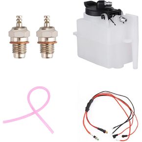 Semto ST-NF2 L2 Metal Engine Model Acceditories Kit Starter Ignition Accessories ، F-Type Electric Pluge + Fuel Tank + Fuel Pipe + START STET