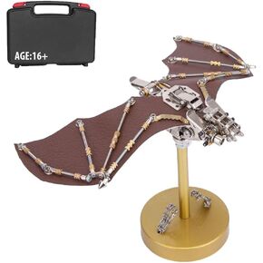 Helixsun 300+PCS 3D Bat, DIY Mechanical Punk Metal Assembly Animal Model, Can Be Used As Decorative Ornaments and Model Toy Gifts