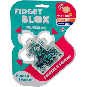 Goliath Fidget Blox Touch | Teal Gel with Iridescent Fuchsia Sparkles | Sensory Fidget Toys | from The Makers of Jelly Blox | Safe & Reliable | Ages 5+