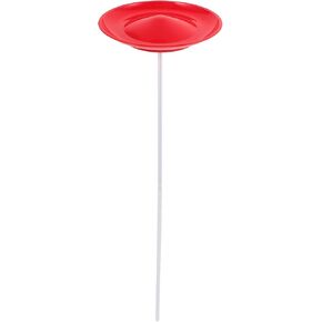 Spinning Plate with Stick for Juggling, Circus Skills Training, Beginners and Kids, Red Plastic, 9.05 Inch Diameter, Ideal for Parties and Performances