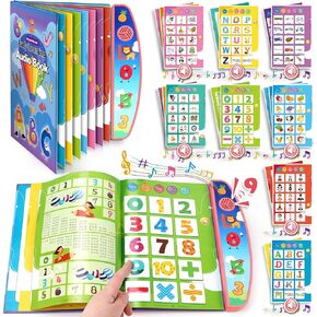 لعبة Toddler Toys for 2 3 4 Own Boys: Interactive Sensory Learning Busy Buld مع الأصوات ، الأبجدية ، الأرقام والأغاني-هدية عيد ميلاد تعليمية للأطفال من 2 إلى 5 سنوات