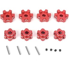 RC Car Upgrade Parts Compatible with TRAXXAS for Maxx 1/10 RC Car Upgrade Parts Metal 17Mm Hexagonal Adapter Gasket