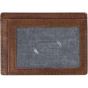 NKPT Thin RFID Leather Credit Card Holder Wallet for Men or Women | Small Slim Design, Brown in Kuwait