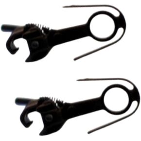 2Pcs Model Trains HO Scale Coupler Trains Coupler Sturdy Replace Hobby Train Accessory Model Railway Accessories for 1:87, Long Big Head