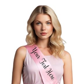 End of an Error Satin Sash for Women - Customizable and Personalized (Purple, End Of An Error)